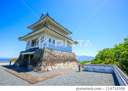 佐賀縣塔拉町竹崎城跡展望台初夏 佐賀縣塔拉町竹崎城跡展望台初夏 114718306