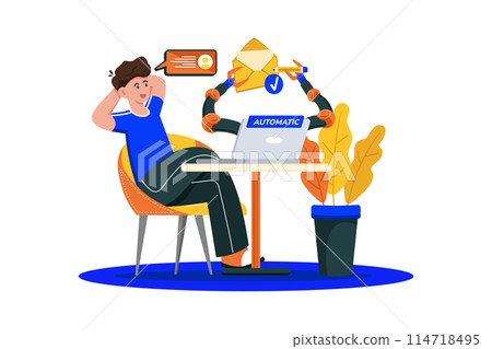 Autoresponders automate email replies. Autoresponders automate email replies. 114718495