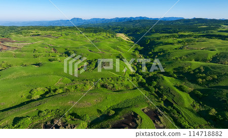 Plateau scenery aerial view 114718882
