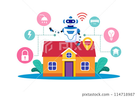 Smart home devices employ AI for automation. 114718987