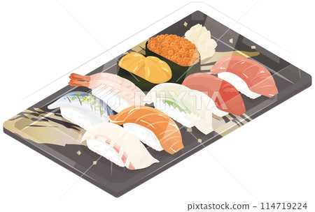 Packed sushi 114719224