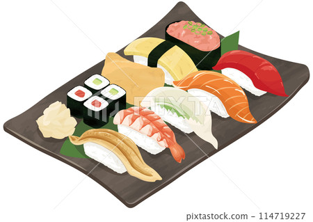 盤子裡的壽司 114719227