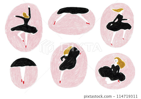 Women dancing Women dancing 114719311