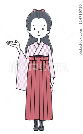 Illustrations of schoolgirls from the Meiji and Taisho periods 114719730