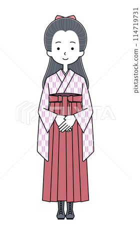 Illustrations of schoolgirls from the Meiji and Taisho periods 114719731
