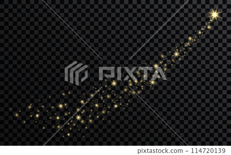 Effect sparkling stars light burst explosion, flickering and flashing lights. collection of different light effects on black background. transparent lens flares and lighting effects. vector design. 114720139