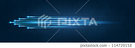Blue light streak, fiber optic, speed line, futuristic background for 5g or 6g technology wireless data transmission, high-speed internet in abstract. internet network concept. vector design Blue light streak, fiber optic, speed line, futuristic background for 5g or 6g technology wireless data transmission, high-speed internet in abstract. internet network concept. vector design 114720158
