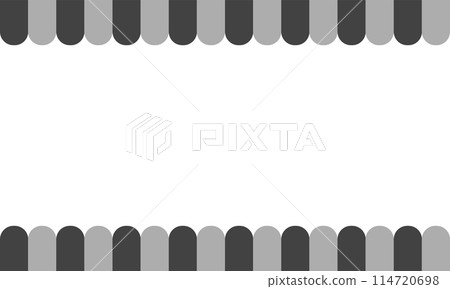 方形花圈的單色框架 114720698