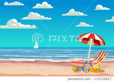 Background summer tropical resort vacation 114720827