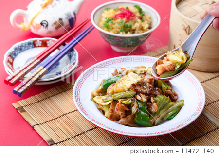 Authentic Chinese food - Twice cooked pork 114721140