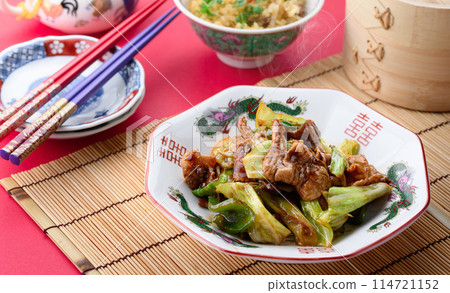 Authentic Chinese food - Twice cooked pork 114721152