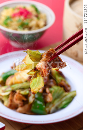 Authentic Chinese food - Twice cooked pork Authentic Chinese food - Twice cooked pork 114721203