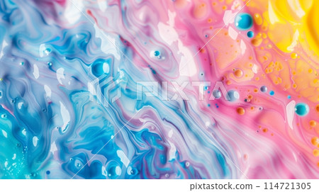 Mixing pastel hues gives a vivid, complete color display. 114721305