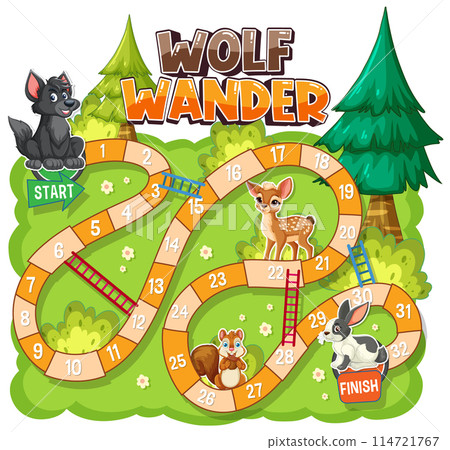 Wolf Wander Board Game Adventure 114721767