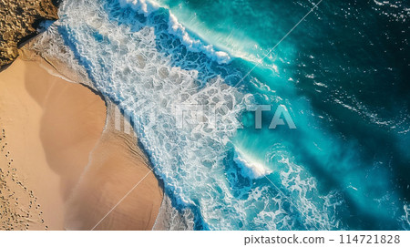 輕鬆的空中海灘場景，暑假 114721828