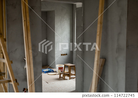 Interior of the house during renovation process Interior of the house during renovation process 114722745