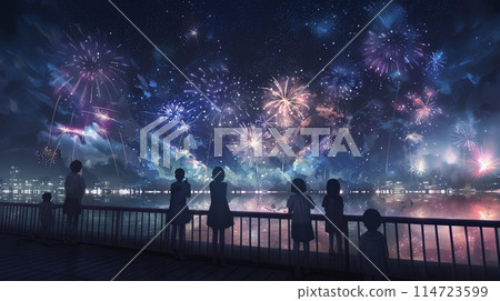 夢幻般的手繪煙火 夢幻般的手繪煙火 114723599