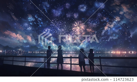 夢幻般的手繪煙火 114723623