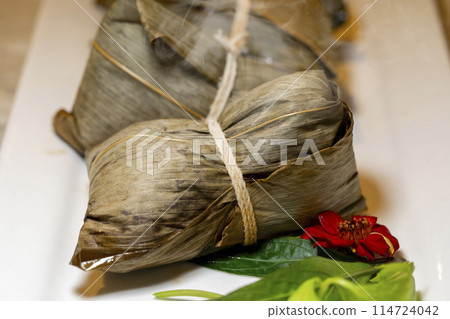 粽子、肉粽、台灣、端午節、擔子、台灣、端午節、端午節 114724042