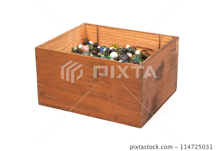 Collection of old glass marbles 114725031