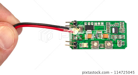 Small computer processing unit system on micro chip printed circuit board(PCB) at finger size Small computer processing unit system on micro chip printed circuit board(PCB) at finger size 114725045