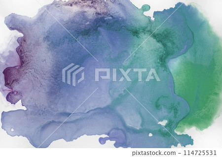 Watercolor-style background material Alcohol ink 114725531