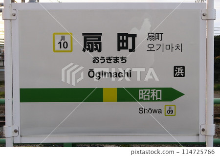 Ogimachi Station sign 114725766