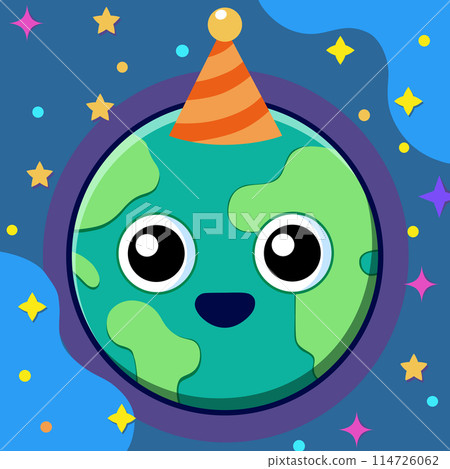 World Earth Day, planet, space, stars, continents, globe, holiday 114726062