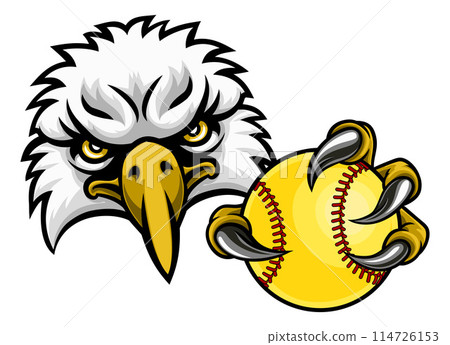 Eagle Softball Animal Sports Team Mascot 114726153