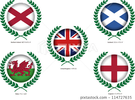 British flag image material set 114727635
