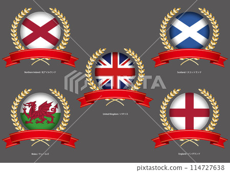 British flag image material set 114727638