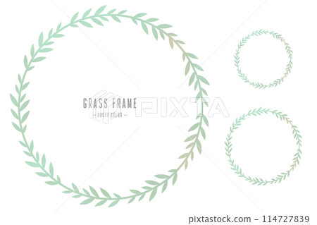 時尚草框 114727839