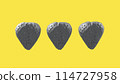 Gray strawberry on yellow background, colors trend of 2021 3d rendering 114727958