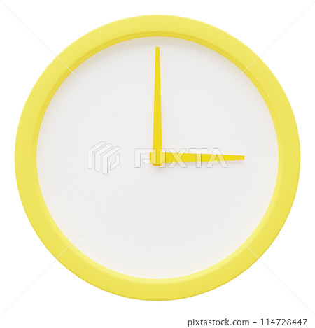 3D圖像_簡單掛鐘_3點鐘 3D圖像_簡單掛鐘_3點鐘 114728447