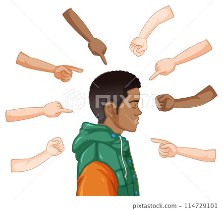 Accusation and Blame Concept Illustration 114729101