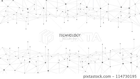 Geometric mesh lines on a white background. 114730195