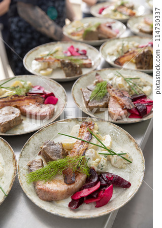 Assorted delicious dishes Assorted delicious dishes 114730337