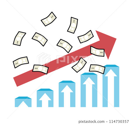 Illustration of business performance improvement 114730357