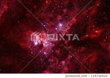 Red cosmic nebula. Elements of this image furnished by NASA Red cosmic nebula. Elements of this image furnished by NASA 114730424