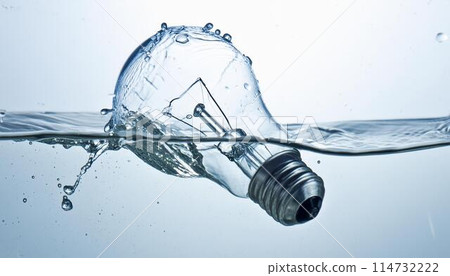 Floating filament light bulb 114732222