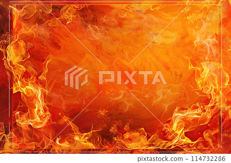 Generative ai on theme of beautiful texture bright hot fire for design natural abstract background 114732286