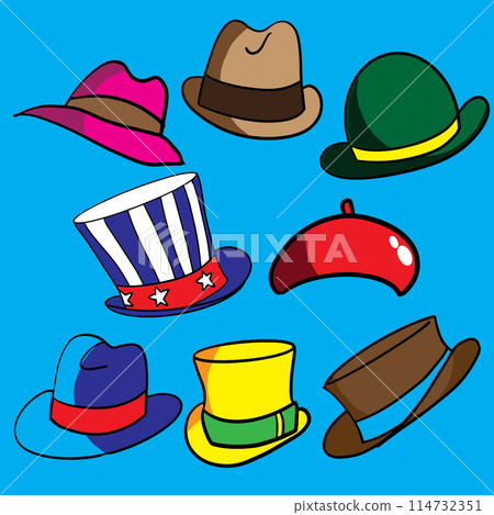 The hat for headdress cartoon style image The hat for headdress cartoon style image 114732351