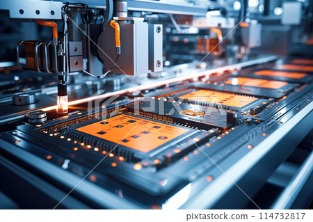 Generative ai on theme of beautiful surface microchip for design natural abstract background Generative ai on theme of beautiful surface microchip for design natural abstract background 114732817