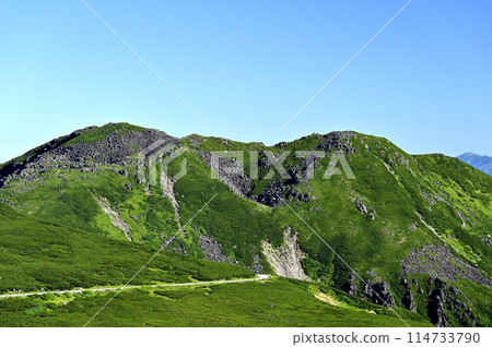 從Norikura山，山的早晨視圖 114733790