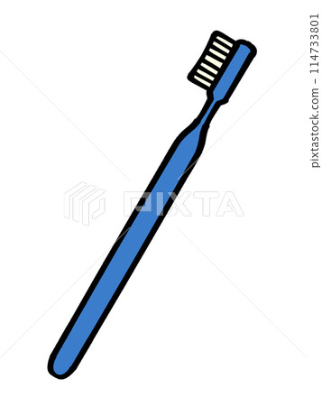 Simple toothbrush illustration material 114733801