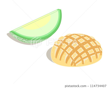 Melon and melonpan 114734407