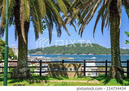 View of Shiroyama Park (Toba Castle ruins) in Toba City View of Shiroyama Park (Toba Castle ruins) in Toba City 114734434