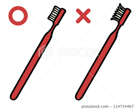 更換牙刷時的插畫素材 114734467