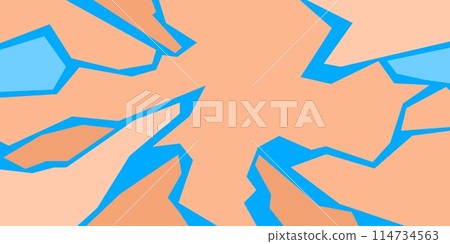 Seamless Cool Peach Fuzz And Light Blue Trendy Abstract Pattern Vector Illustration Background Art 114734563