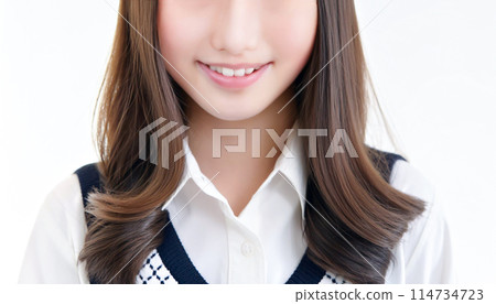 White teeth close-up, dental care, beauty image White teeth close-up, dental care, beauty image 114734723